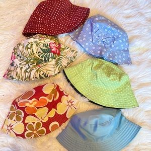 6 pack of bucket hats